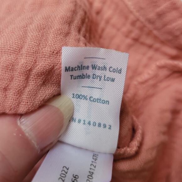 NWT Marine Layer Jude Flutter Sleeve Tank Top Rosette 100% Cotton Gauzy - XS - Picture 5 of 6